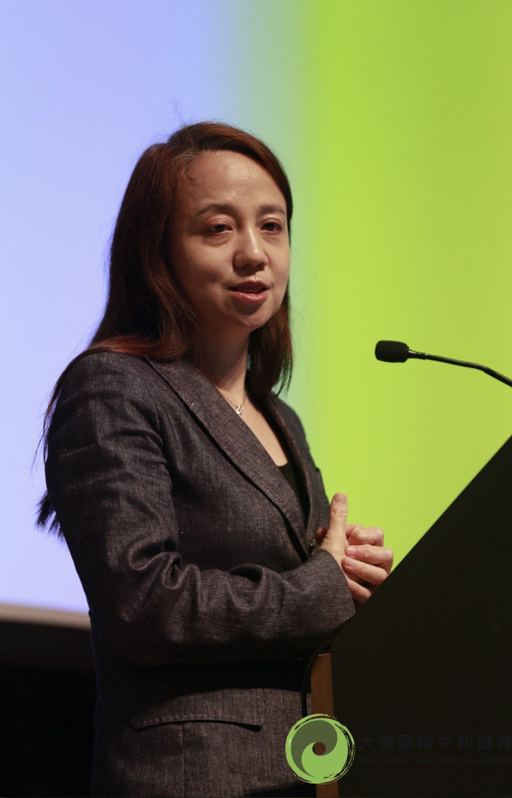Dr. Yu Tao, Director, Trust and AI Technologies, ASTRI, introduced the “AI ESG Report Analytical Engine”.